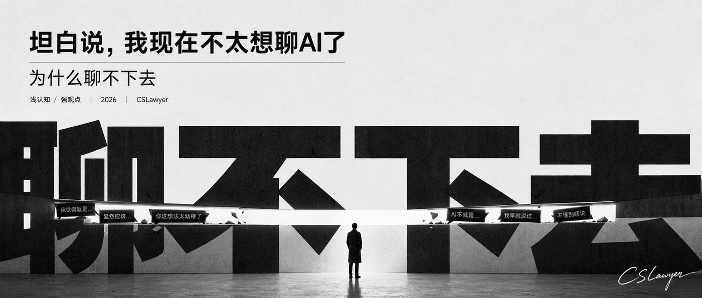 坦白说，我现在不太想聊AI了封面图