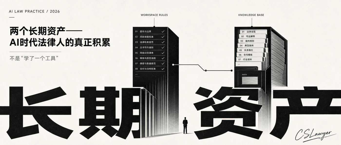 两个长期资产——AI时代法律人的真正积累封面图
