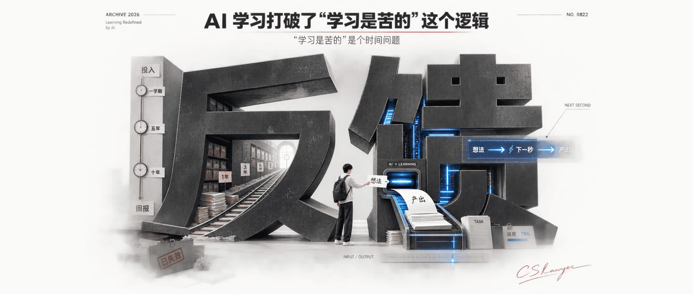 AI 学习打破了“学习是苦的”这个逻辑封面图