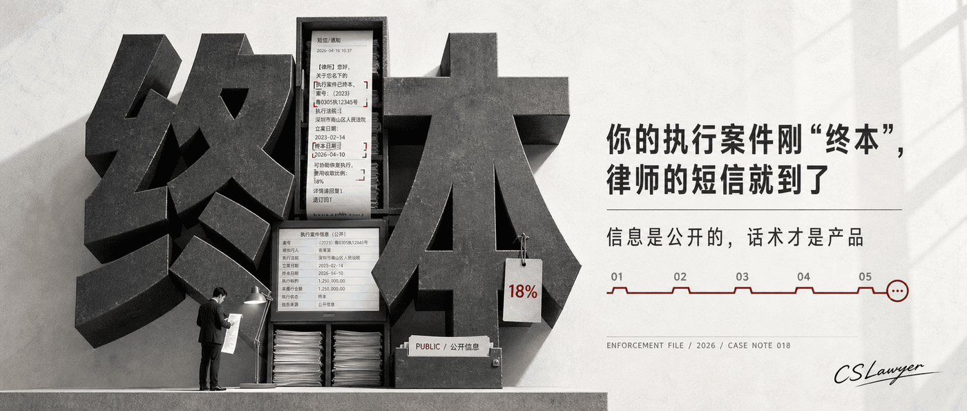 你的执行案件刚